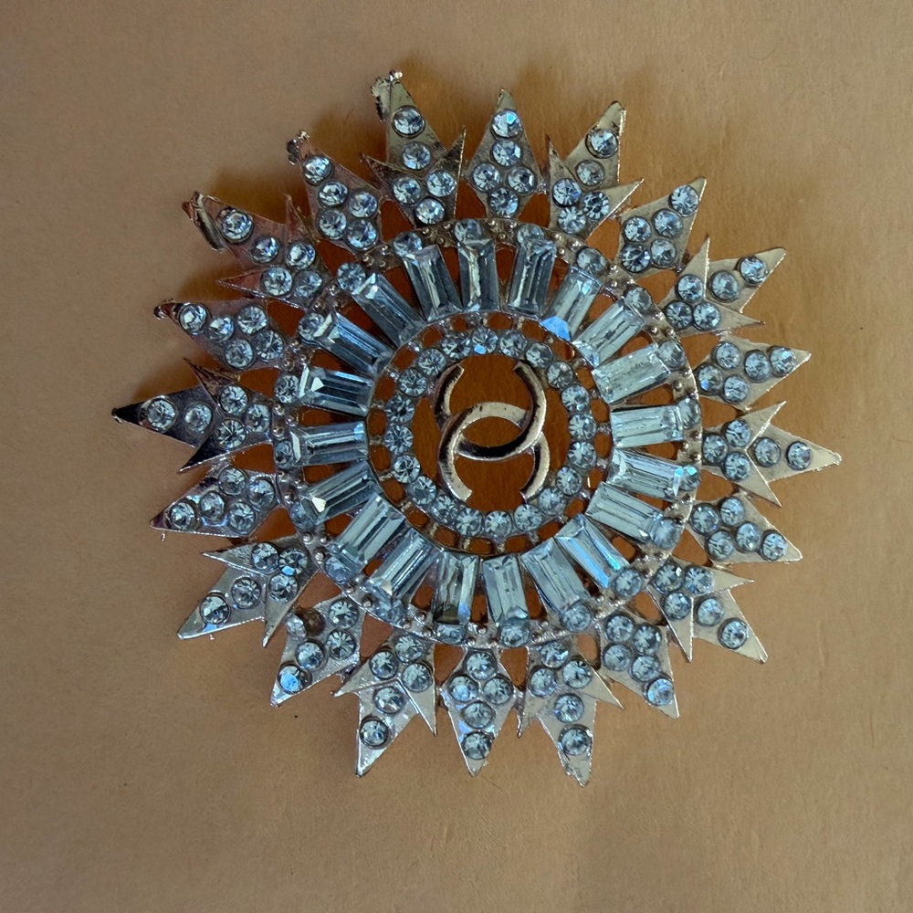 Radiant Silver Crystal Wall Art